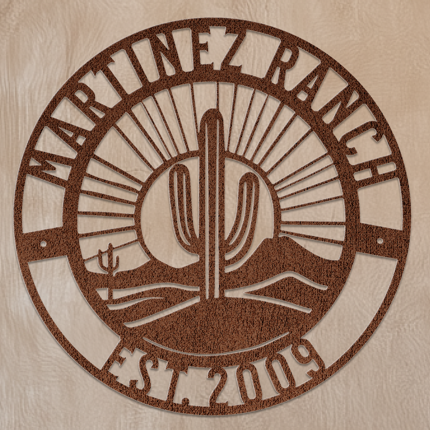 Desert Sunrise Family Sign
