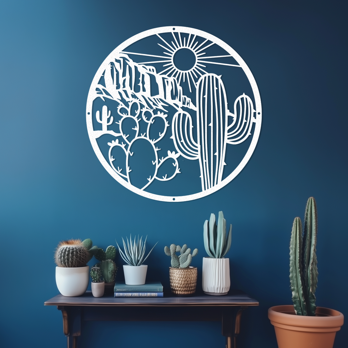 Desert Cliffs Metal Sign