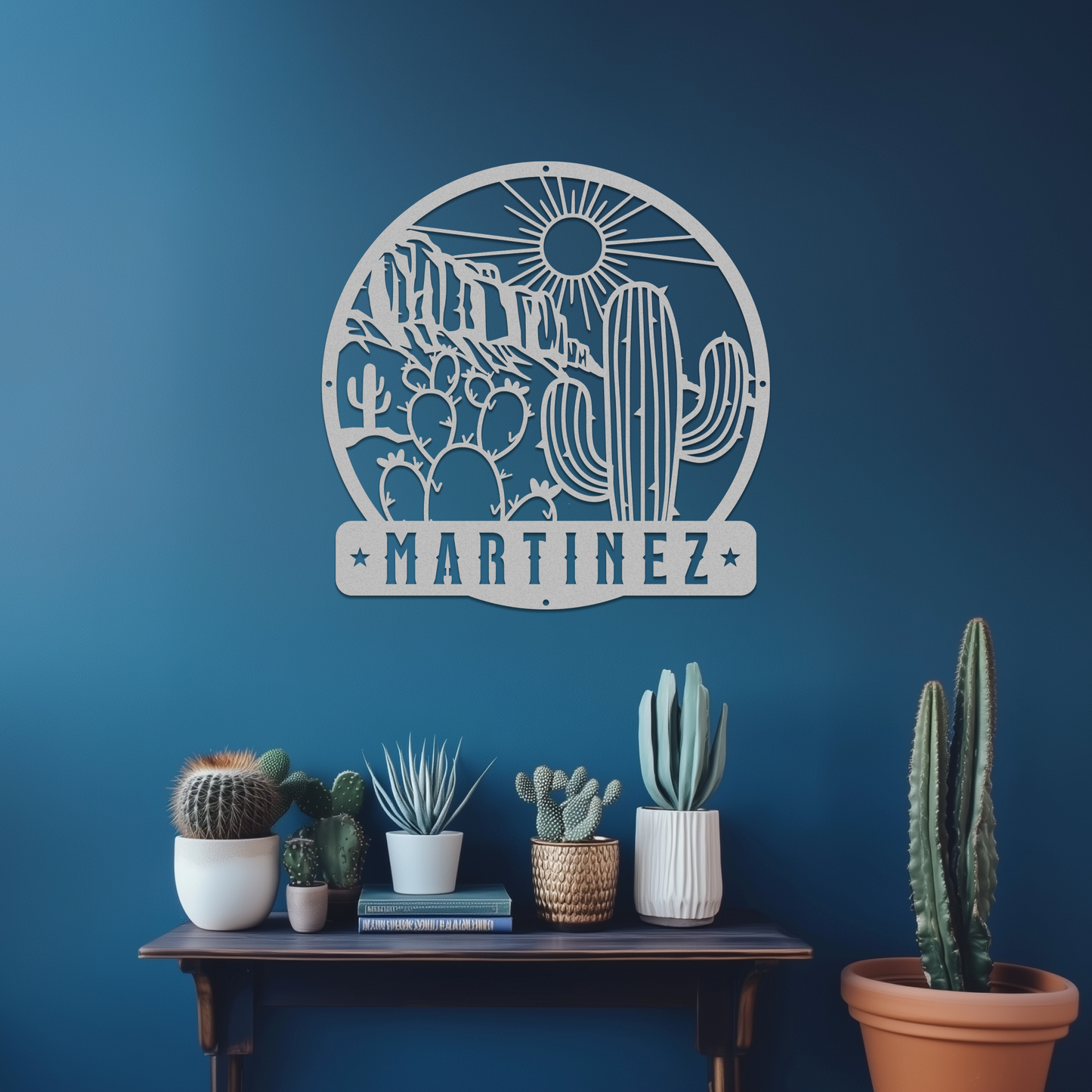 Desert Cliffs Custom Name Sign