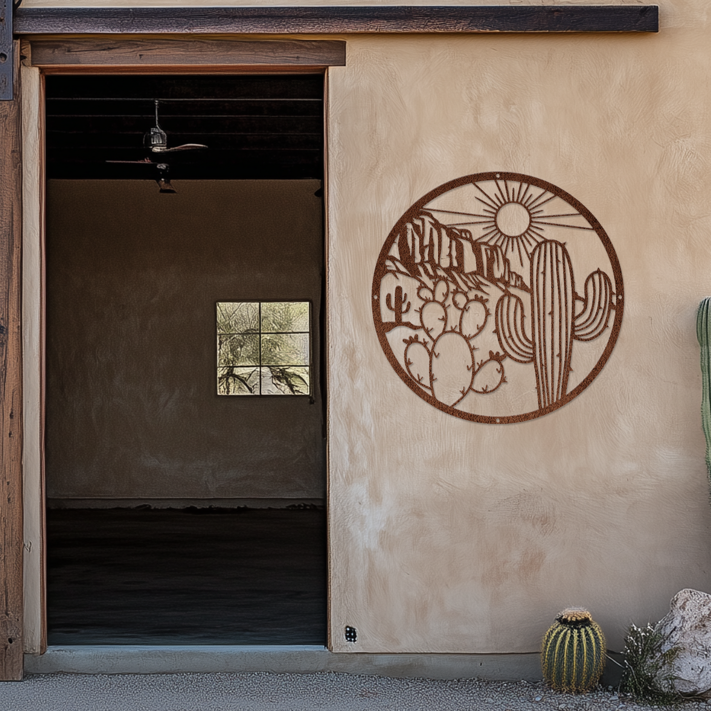 Desert Cliffs Metal Sign