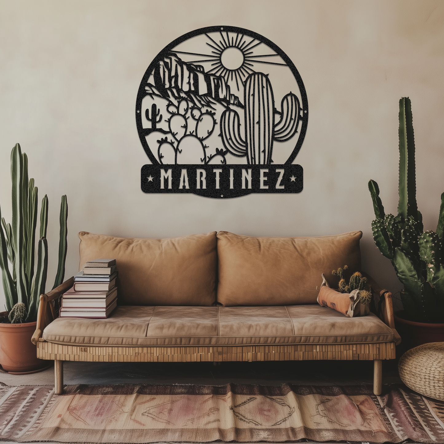 Desert Cliffs Custom Name Sign