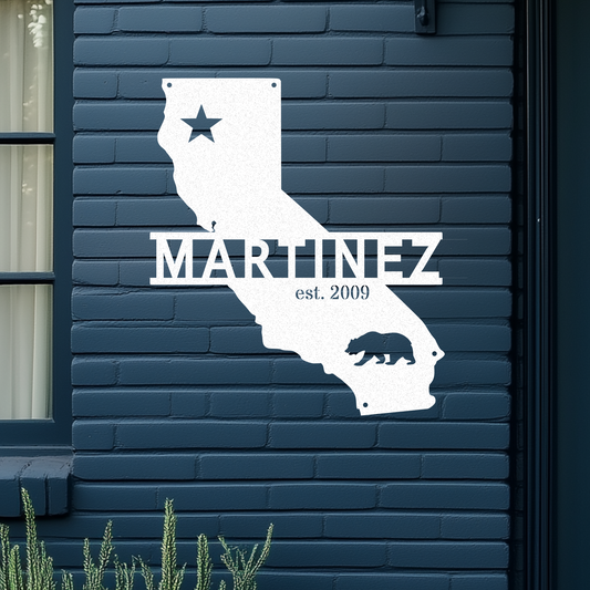 California Custom Name Sign