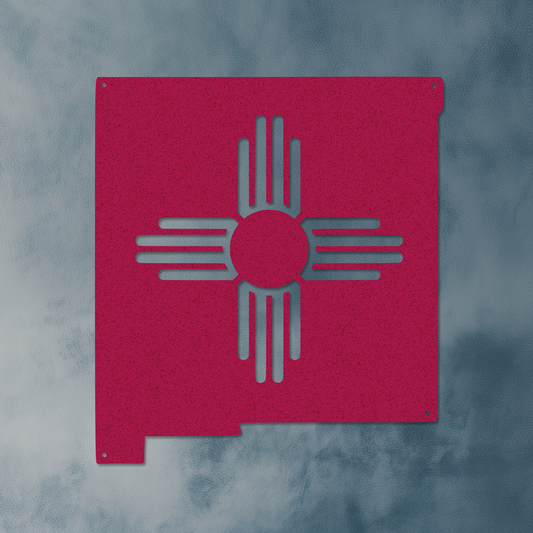New Mexico State Flag Sign