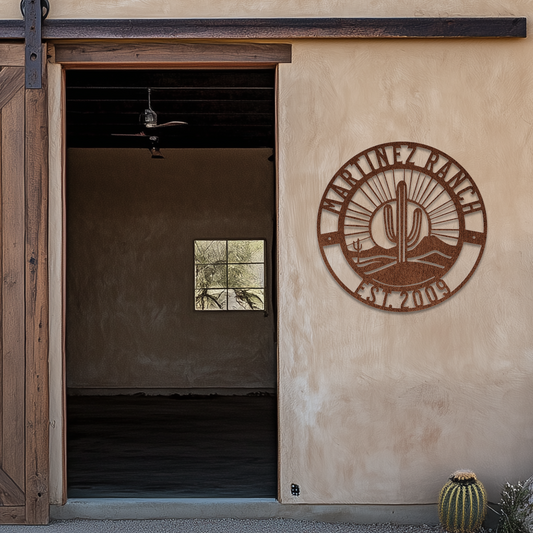 Desert Sunrise Family Sign