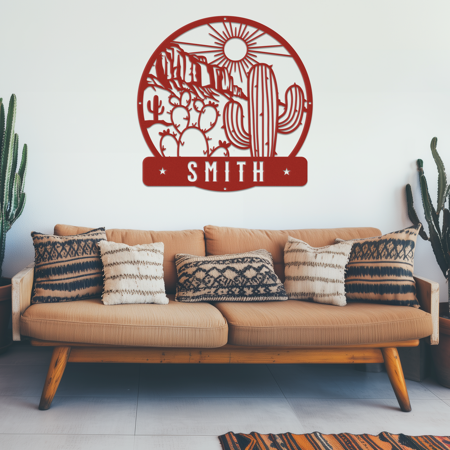 Desert Cliffs Custom Name Sign