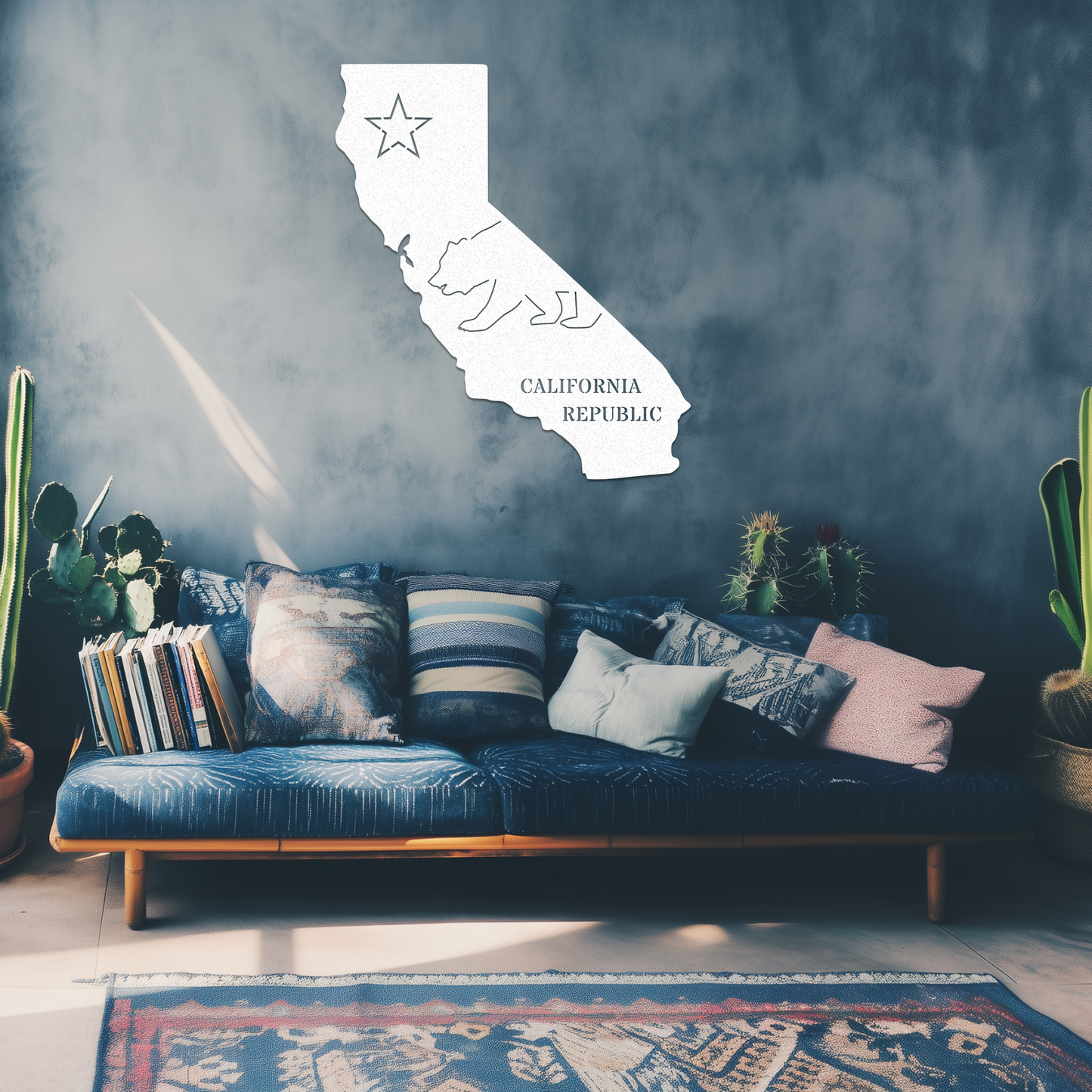 California Flag/State Shape Sign