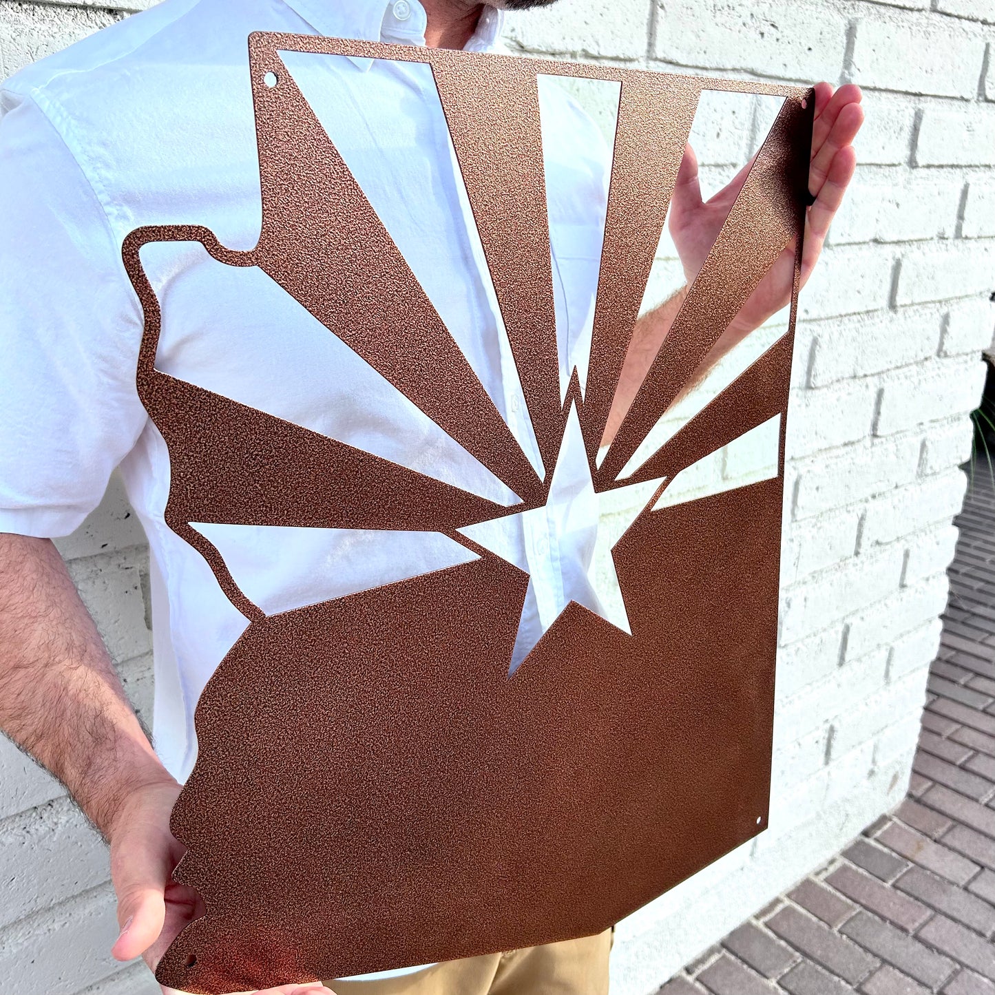 Arizona State Flag Metal Sign