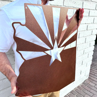 Arizona State Flag Metal Sign