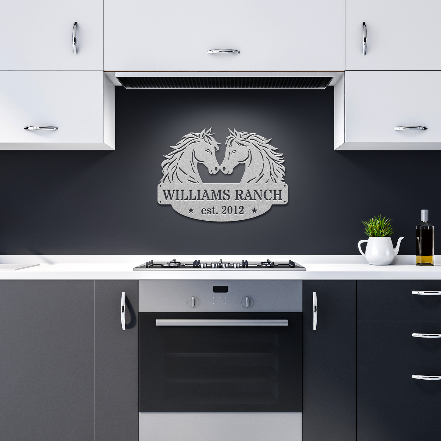 Two_Horses_Family_Sign_Silver_Dark_Kitchen_Mockup.png