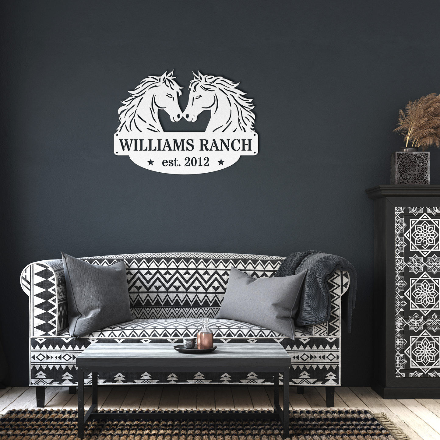 Two_Horses_Family_Sign_White_Dark_Living_Room_Mockup.png
